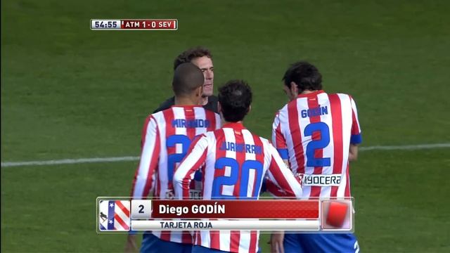 Penalti y expulsión de Godín por manos dentro del área смотреть онлайн