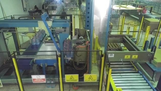 Паллетайзер автоматический / группировка бутылок смотреть онлайн