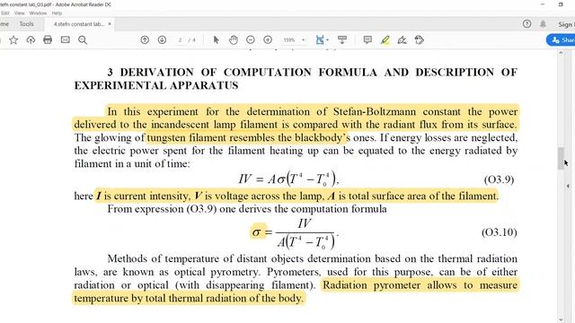 4 STEFAN'S CONSTANT OF RADIATION смотреть онлайн