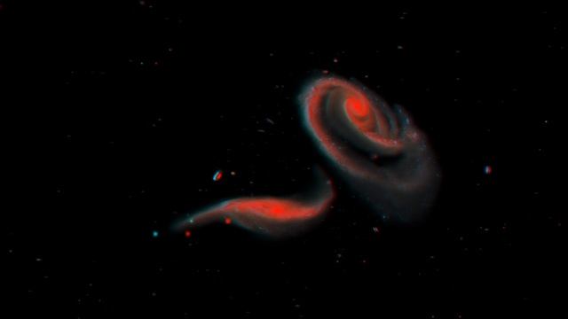 Arp 273 Interacting Galaxies [3D] [720p]