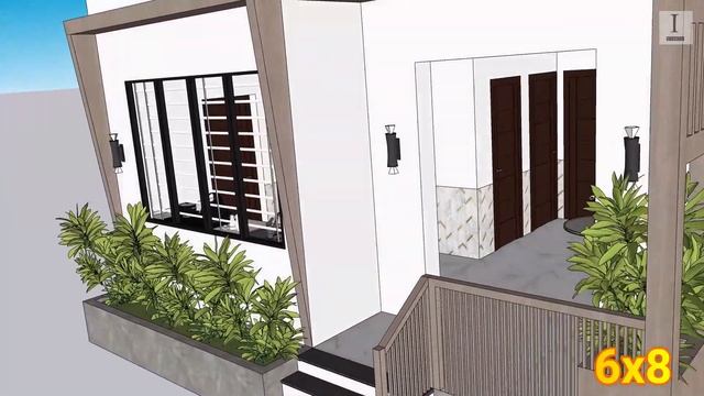 Small House Design Plans 6x8 With 2 Bedrooms