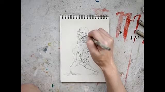 nsfw nudity Micron Pen Drawing Time Lapse Ink Sketch Sketchbook смотреть онлайн