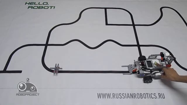 Lego Mindstorms EV3 - Сборщик контейнеров с черной линии в кузов смотреть онлайн