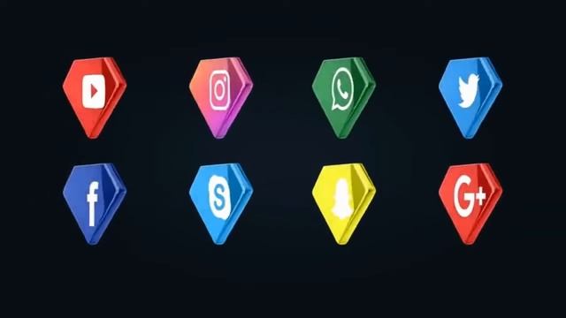Social Media Icons Pack | VideoHive After Effects Template смотреть онлайн