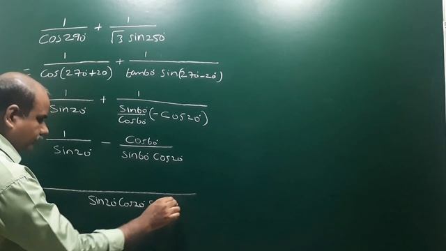 Show That 1 / Cos 270° + 1 / Root 3 Sin 250° = 4 / Root 3 @EAG