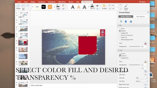 PowerPoint - Transparent Text Box Method 2 смотреть онлайн