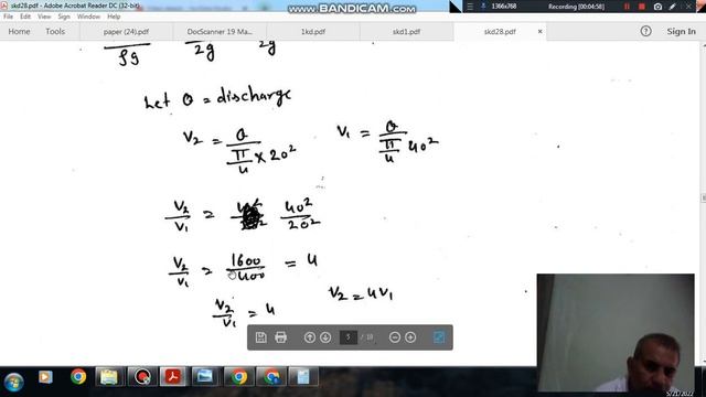Kinematics and dynamics of flow (Q38 to Q41) (Fluid Mechanics & Machines Questions) смотреть онлайн