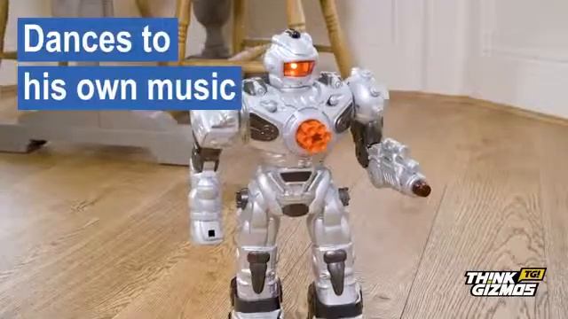 Remote Control Robot for Kids Toy Shoots Missiles, Walks, Talks & Dances Buy now on Amazon смотреть онлайн