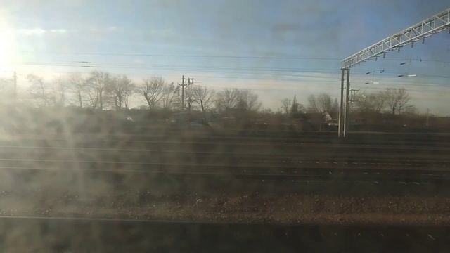 Поездка на электричке ЭР9Е 596 Маршрут 6458 смотреть онлайн