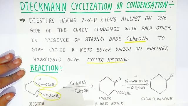 Claisen condensation and Dieckmann condensation | Reactions, mechanism, applications | simplified смотреть онлайн