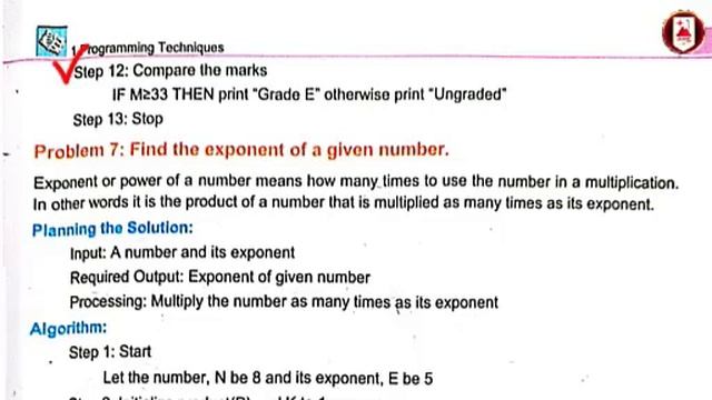 Algorithm Problem 1 To 13 Full Explanation | Computer Science Class 10th | FBISE | By Learning Camp