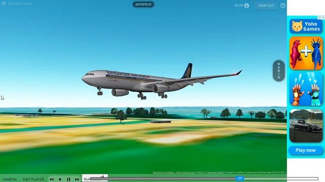GEO-FS A330 BUTTER AT SIN #swiss001landing #swiss001landings #butterlanding #airplane смотреть онлайн