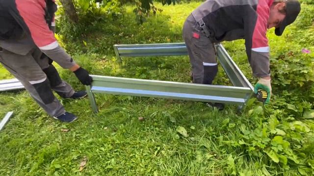 Монтаж оцинкованных грядок смотреть онлайн