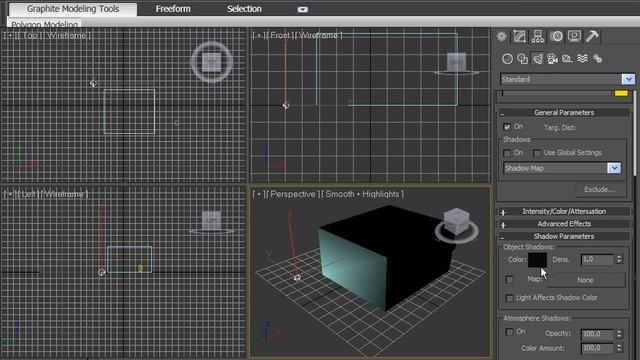 Тени в 3DsMax 2010 (21/42) смотреть онлайн