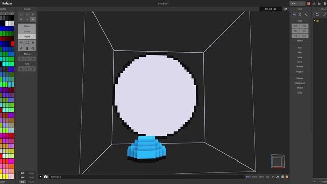 MagicaVoxel свет, стекло и зеркало смотреть онлайн
