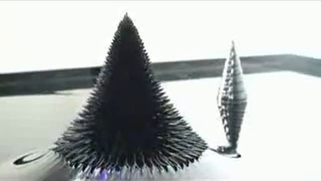 Amazing Magnetic Fluid. Synthetically Moves To Music