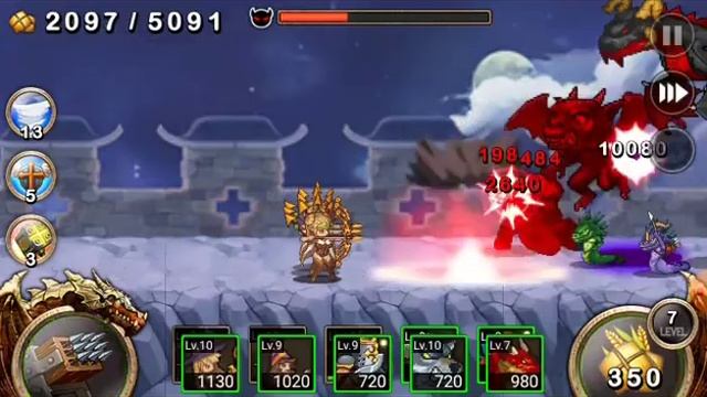 Прохождение Kingdom Wars 3 главы 75 уровня битва с боссом смотреть онлайн