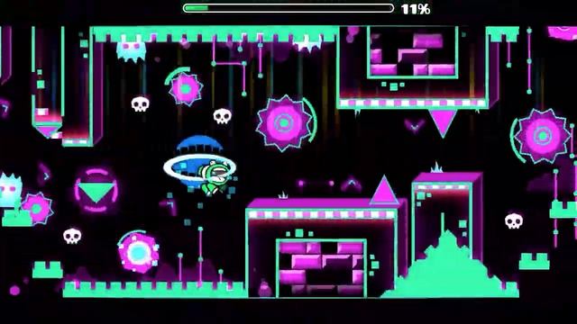 Geometry Dash, paroxysm 23% (super extreme demon) progress#1 смотреть онлайн