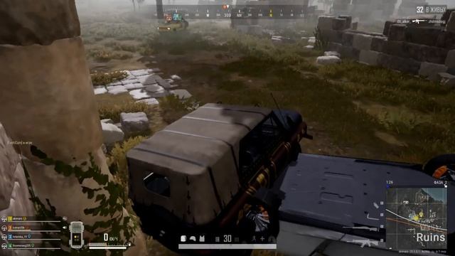 PUBG - весёлая коллективная игра.. команда супер.. рашили только так не жалея себя. ТОП 1 рейтинга смотреть онлайн