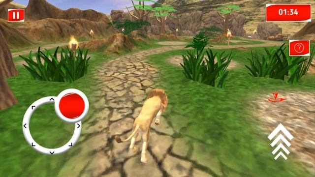 Wild Angry Lion Adventure 2020 Animals Simulator Gameplay смотреть онлайн