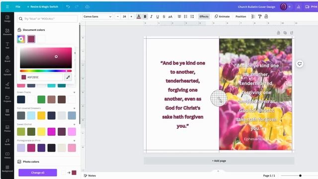 How to Make a FREE Church Bulletin Design in Canva (PART 1) смотреть онлайн