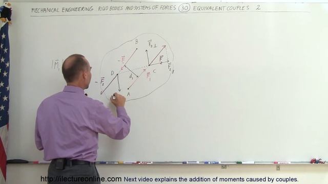 Mechanical Engineering: Rigid Bodies & Sys of Forces (30 of 47) Equivalent Couple 2 Explained смотреть онлайн