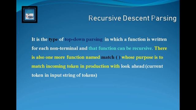 CC - Lecture 8 || Predictive Parsing || Recursion in Grammar смотреть онлайн