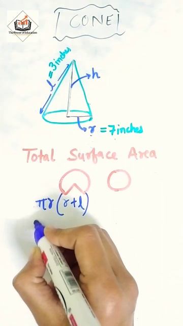 find total surface of any cone or conical object #area #cone смотреть онлайн