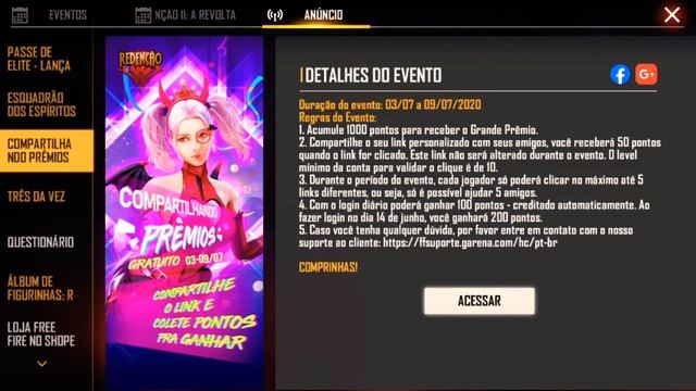 SKIN DA DIABINHA DE GRAÇA! VEJA COMO PEGAR! - FREE FIRE смотреть онлайн