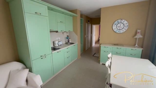 Нов двустаен обзаведен апартамент на Каваците в комплекс Грийн Лайф Бийч Резорт, Созопол