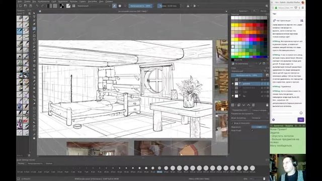 WIPFR: Фон-локация. Продолжаю улучшать фон под характер персонажа