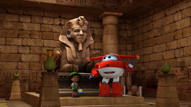 [SUPERWINGS S1] The Pyramid Kid | EP12 | Superwings | Super Wings