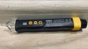 Распаковка и обзор бесконтактного детектора напряжения Deli DL8011