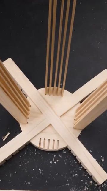 Bending Wood Into A Round Table #shorts