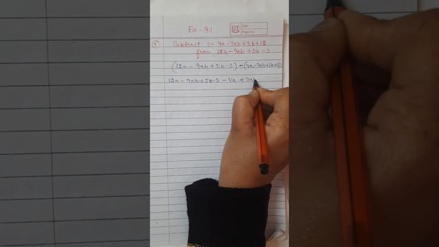 exercise 9.1, question 4 (a), algebraic expression and identities, class 8 math 🥰👍 #shorts #viral смотреть онлайн