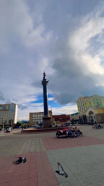 Площадь ж/д 🚂 вокзала г.Красноярска #красноярск #жд #ждвокзал #вечномолодой