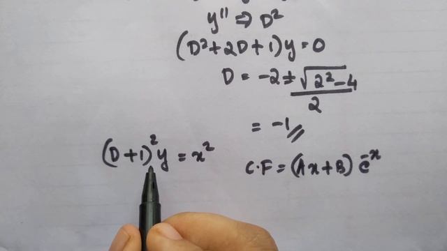 D operator method ||Solving non-homogeneous second order differential equation смотреть онлайн