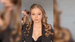 Как сделать объемные локоны с помощью фена. Шикарная укладка за 10 минут.