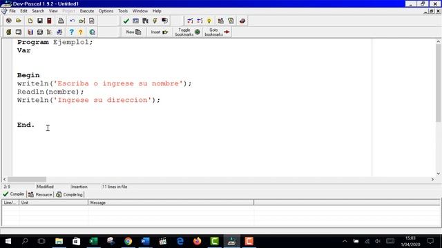 Dev-Pascal / Ingreso de Datos Simples смотреть онлайн