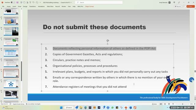 POE Workshop 2023 04 12