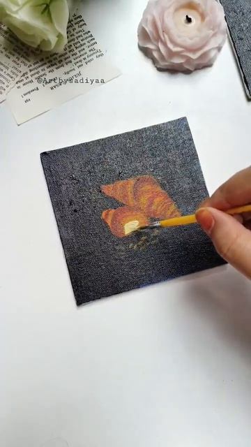 Croissants 🥐 #shorts #ytshorts #foodie #acrylicpainting #shortvideo смотреть онлайн
