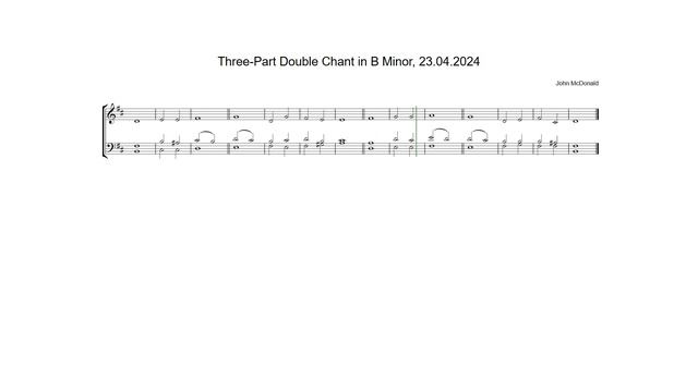 Three-Part Double Chant in B Minor by John McDonald, 23.04.2024 смотреть онлайн