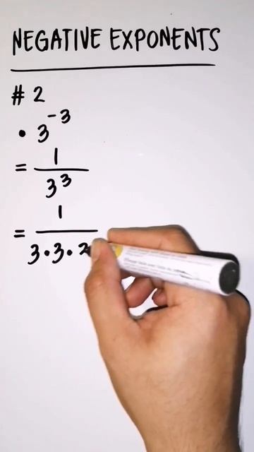 Negative Exponents - Ex.2 #shorts #shortvideo #exponents #negative смотреть онлайн