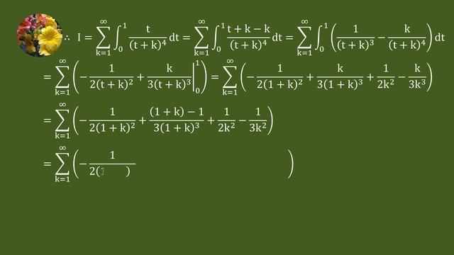 Integrate {x}/x^4 dx from 1 to infinity смотреть онлайн