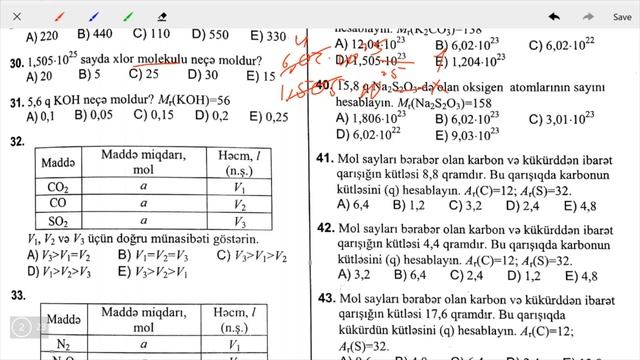Kimya Yeni DİM test toplusu 2019 Maddə miqdarı Avoqadro qanunu Mövzu 1. No 1-57 смотреть онлайн
