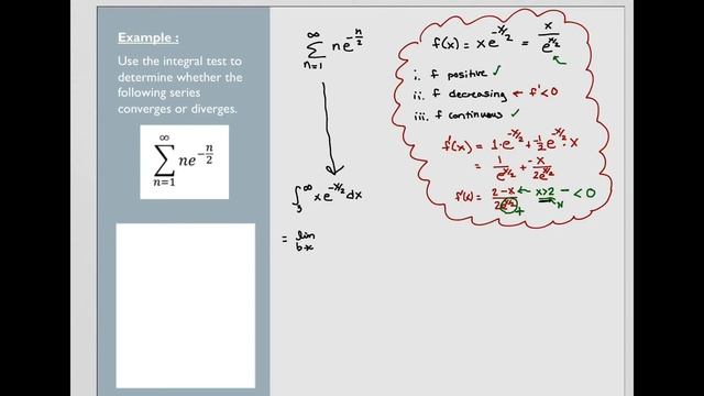 Infinite Series - Integral Test - Examples (with Integration by Parts) смотреть онлайн