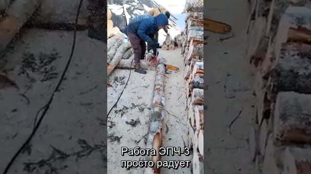 Раскряжевка. Отзыв о пиле для дров ✅
