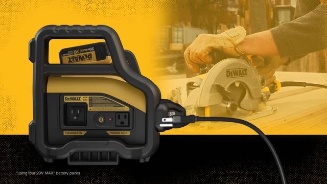 DEWALT® 1800 Watt Portable Power Station (DCB1800B) смотреть онлайн