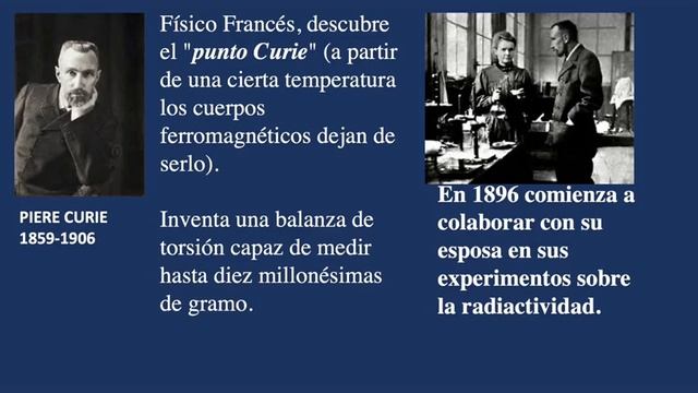 Pierre, Marie E Irene Curie.