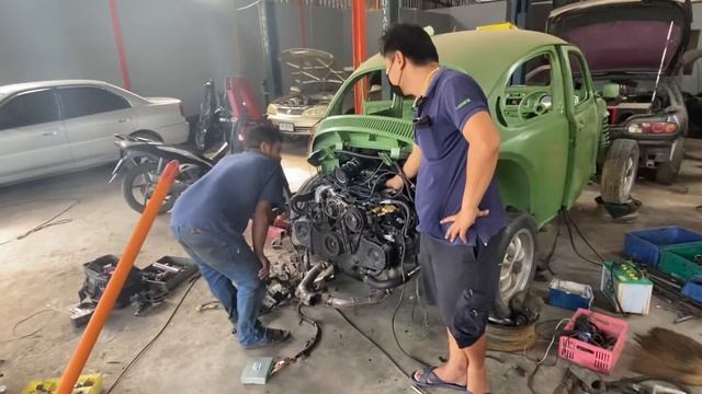 สตาร์ทเครื่องซูบารุครั้งแรกบนรถเต่า ej18 subaru Swap Frist start смотреть онлайн